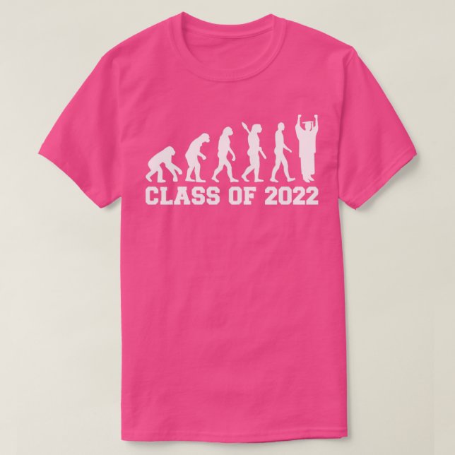 T-shirt Class of 2022 graduate evolution (Design devant)