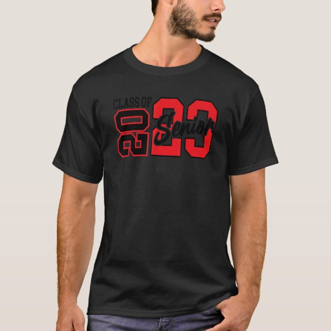 T-shirt CLASS OF 2023 Senior 2023 Graduation or First Day  (Devant)