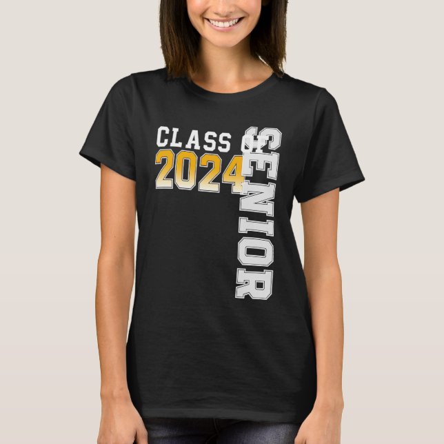 T-shirt Class of 2024 Senior 24 High School Graduation (Devant)