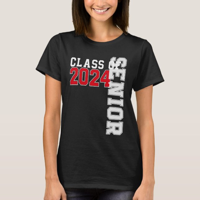 T-shirt Class of 2024 Senior 24 High School Graduation 1 (Devant)