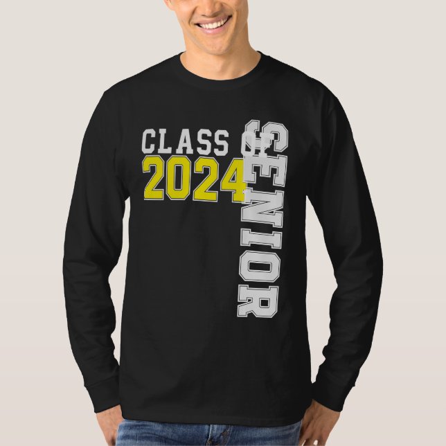 T-shirt Class of 2024 Senior 24 High School Graduation Par (Devant)