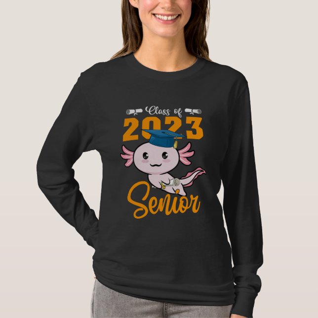 T-shirt Class of 2024 Senior Axolotl Graduation First Day  (Devant)