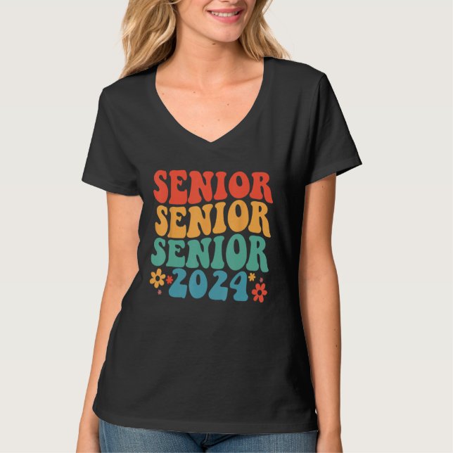 T-shirt Class Of 2024 Senior Graduation First Day Of Schoo (Devant)
