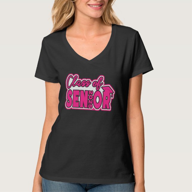 T-shirt Class Of 2025 Senior 25 Graduation Girls Teens Wom (Devant)