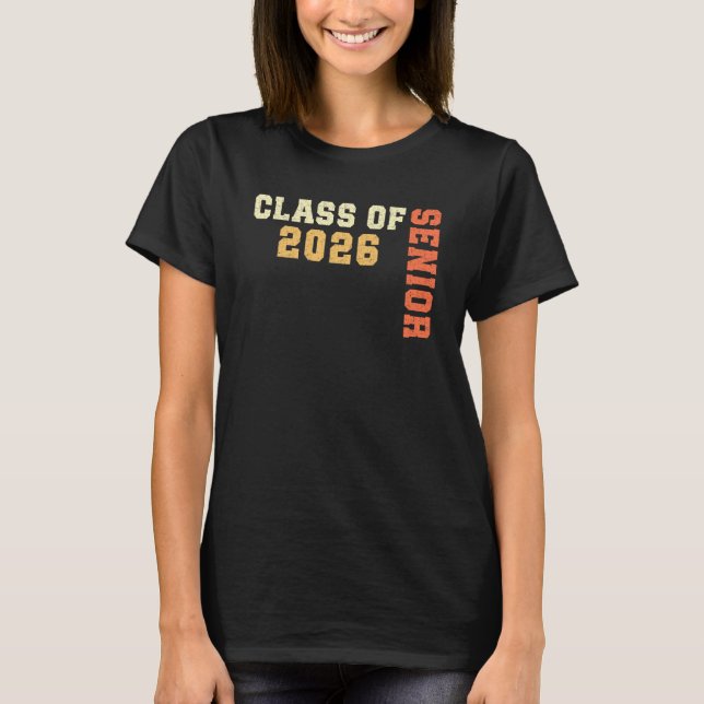T-shirt Class of 2026 Senior 2026 Graduation 2025 Student  (Devant)