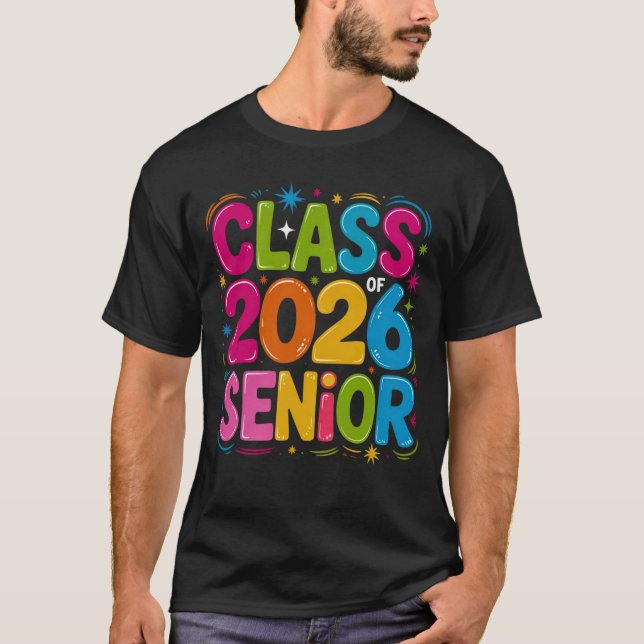 T-shirt Class of 2026 Senior Shirt – Graduation 2026 High  (Devant)