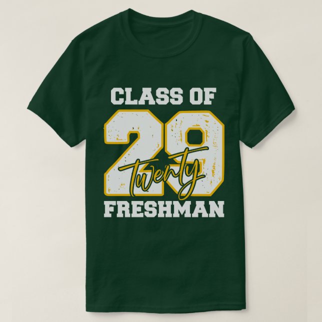 T-shirt Class of 2029 Freshman High School Back To School (Design devant)