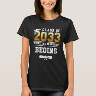 T-shirt Class of 2033 Graduate Senior 33 Graduation Teache