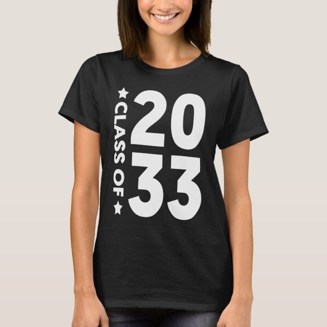 T-shirt Class Of 2033  Senior 2033 Graduation (Devant)