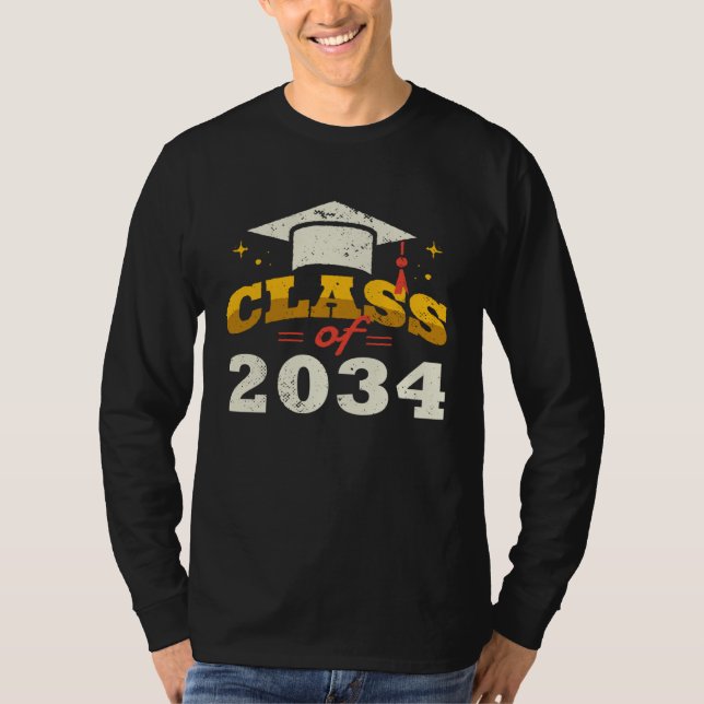 T-shirt Class of 2034 grow me Graduation (Devant)