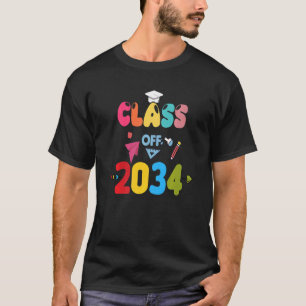 T-shirt Class Of 2034 Grow With Me First Day Of School
