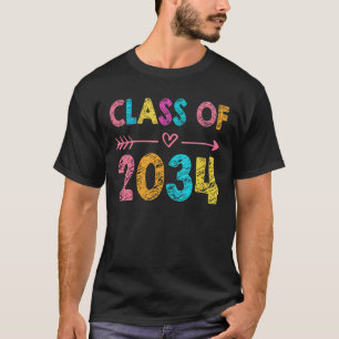 T-shirt Class Of 2034 Grow With Me Kindergarten Graduate