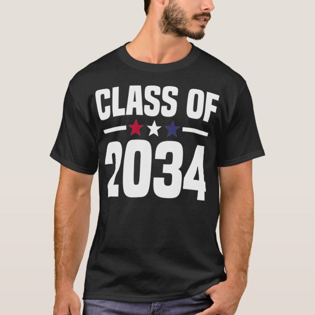 T-shirt Class of 2034 Kindergarten Grow With Me Future Gra (Devant)