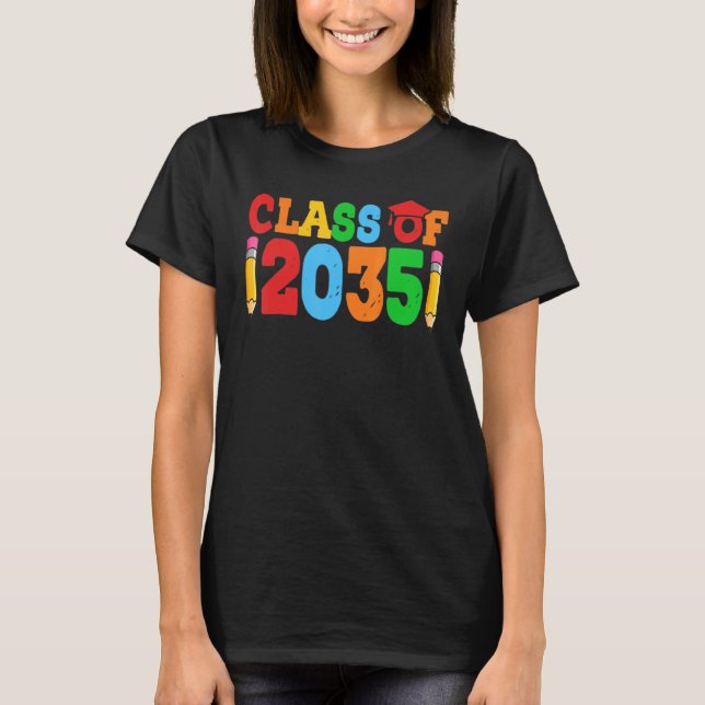 T-shirt class of 2035 grow with me (Devant)