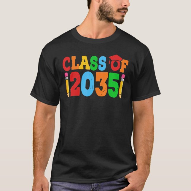 T-shirt class of 2035 grow with me (Devant)