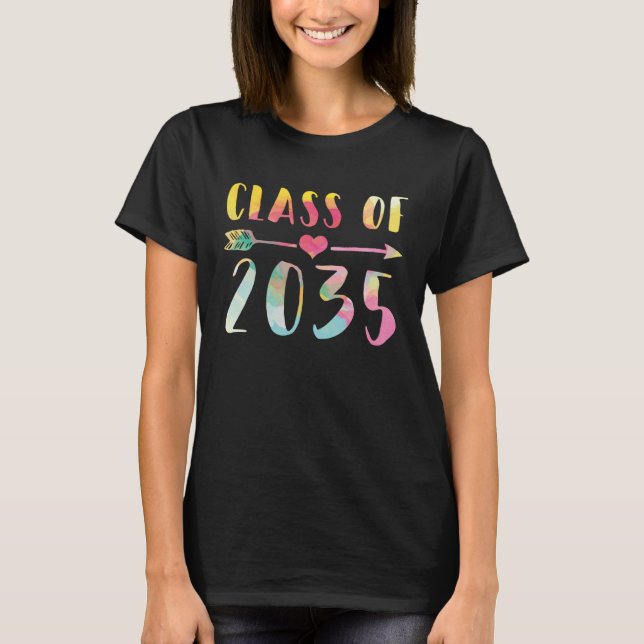 T-shirt Class Of 2035 Pre school Kindergarten Nursery Grad (Devant)
