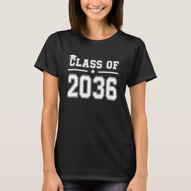 T-shirt Class Of 2036  Grow With Me Preschool Pre K Gradua (Devant)