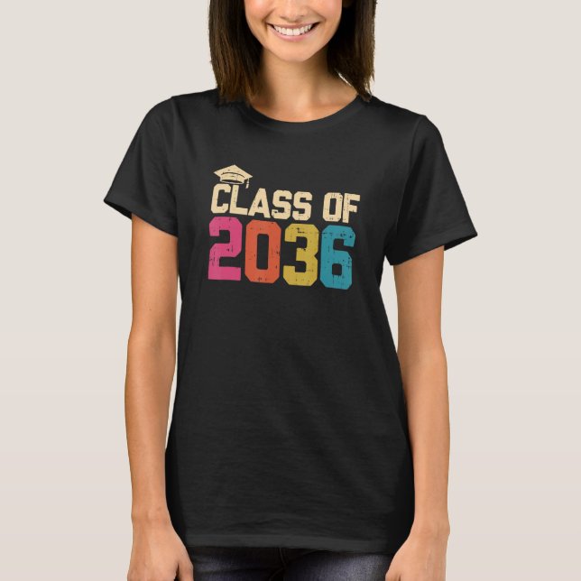 T-shirt Class Of 2036 Kindergarten Graduate Kinder Graduat (Devant)