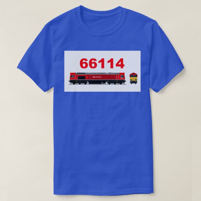 T-SHIRT CLASSE 66 114 LOCOMOTIVE (Design devant)