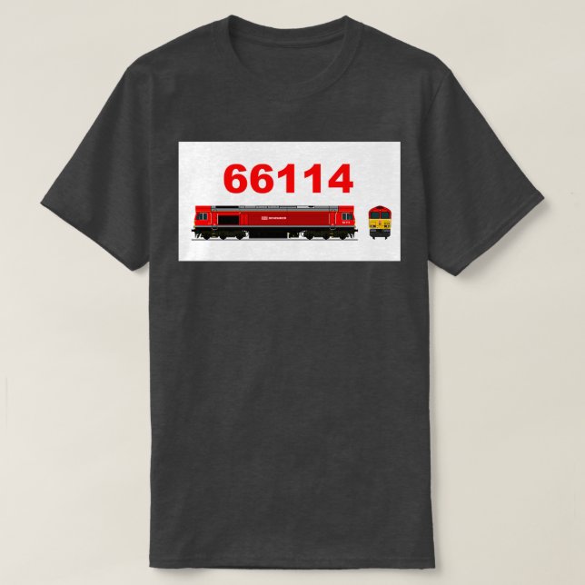 T-SHIRT CLASSE 66 114 LOCOMOTIVE 1 (Design devant)