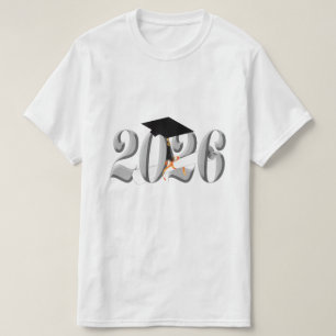 T-shirt Classe Argent de 2026 Graduation