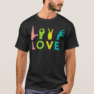 T-shirt Classe ASL Langue des Signes Amusants Saine Valent