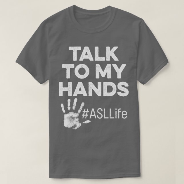 T-shirt Classe ASL Langue des Signes Main Senior Graduatio (Design devant)