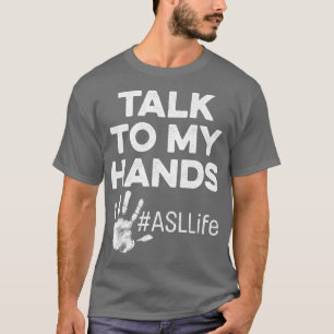 T-shirt Classe ASL Langue des Signes Main Senior Graduatio