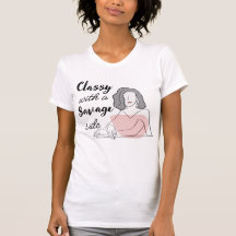 T-shirt "classe avec un côté sauvage"