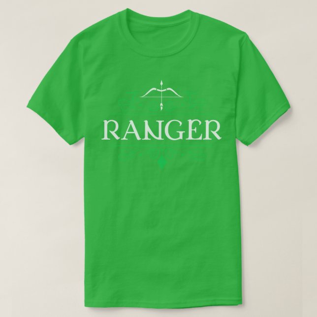T-shirt Classe Caractère Tablette RPG Jeu de rôle Se (Design devant)