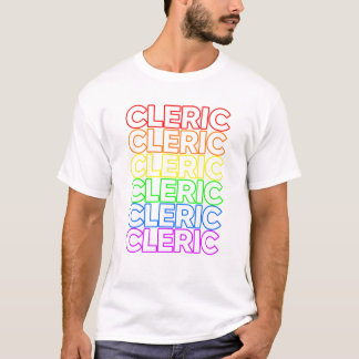 T-shirt Classe Cleric TTRPG Rainbow LGBT Pride