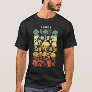 T-shirt Classe d'affiches d'illustrations Vintages en fran