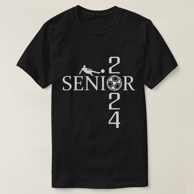 T-shirt Classe d'athlète de football senior de 2024 (Design devant)