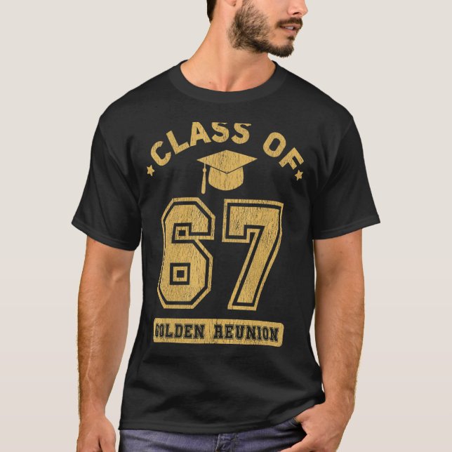T-shirt Classe De 1967 Collège Diplôme Secondaire Reunio (Devant)