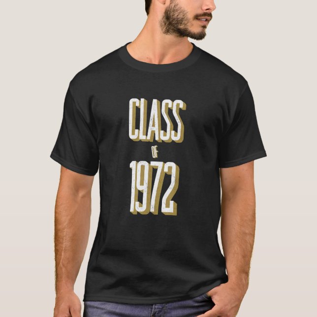 T-shirt Classe De 1972 Réunion Secondaire (Devant)