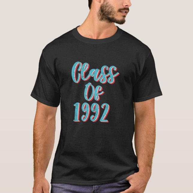 T-shirt Classe De 1992 Réunion Secondaire 1 (Devant)