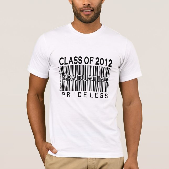 T-shirt Classe de 2012 - graduation inestimable - (Devant)