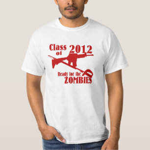 T-shirt Classe de 2012 Prêt pour les Zombies
