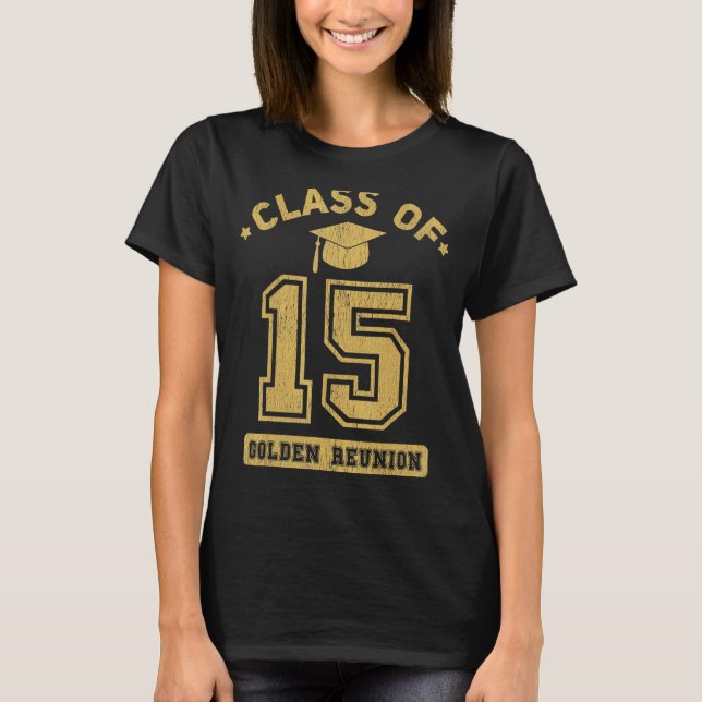T-shirt Classe De 2015 Collège Diplôme Secondaire Reunio (Devant)