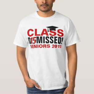 T-shirt Classe de 2015 Rejetée Red/Light Graduation
