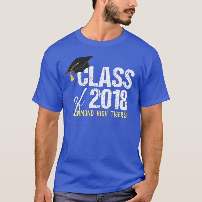 T-shirt Classe de 2018 Graduation Custom Senior (Devant)