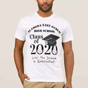 T-shirt Classe de 2020 Fun Quarantine Graduation
