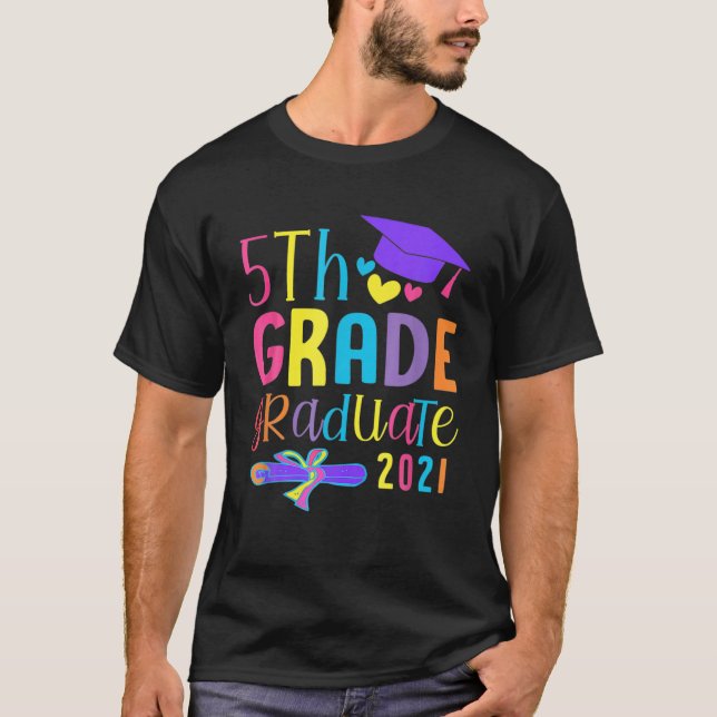 T-shirt Classe De 2021 Funny 5E Graduate (Devant)