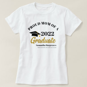 T-shirt Classe de 2022 Fier Maman de Graduate Custom