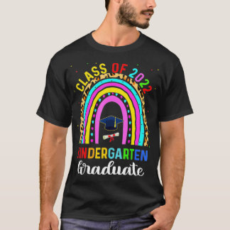 T-shirt Classe de 2022 maternelle Diplômé Rainbow gradua