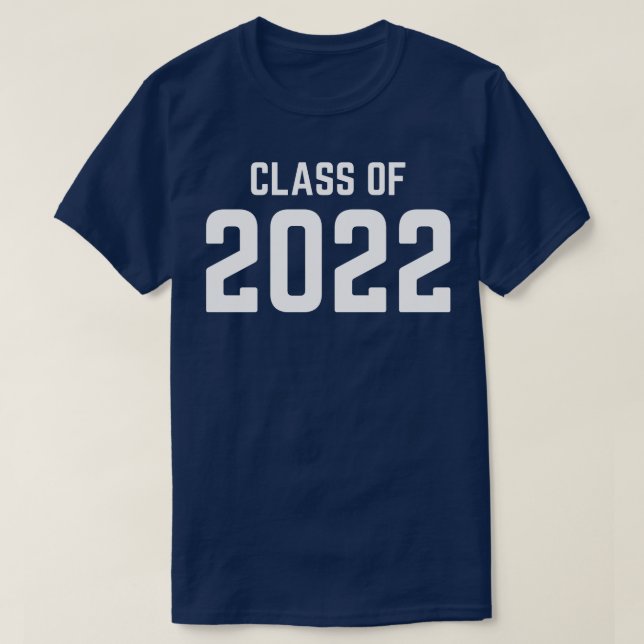 T-shirt Classe De 2022 Typographie Simple Diplôme Blanc 2 (Design devant)