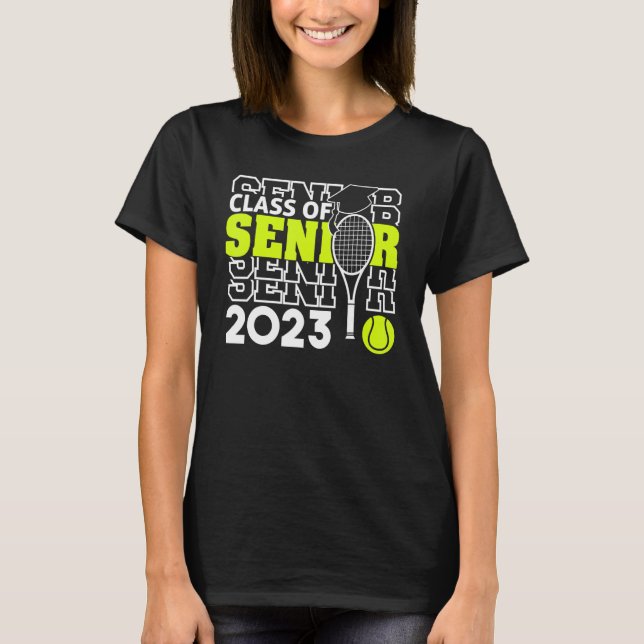 T-shirt Classe de 2023 2023 joueur de tennis Senior Gradua (Devant)