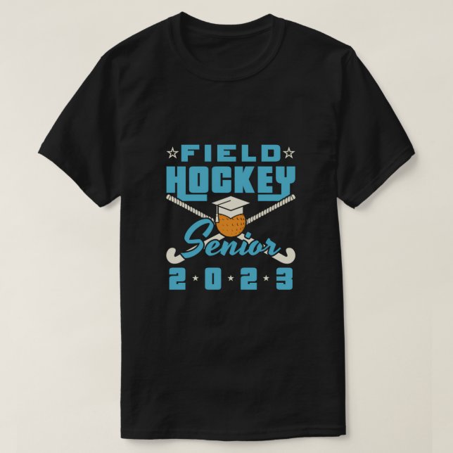T-shirt Classe De 2023 Diplôme Supérieur De Hockey Sur Ter (Design devant)