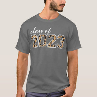 T-shirt Classe de 2023 Leopard Womens Girls Seniors 2023