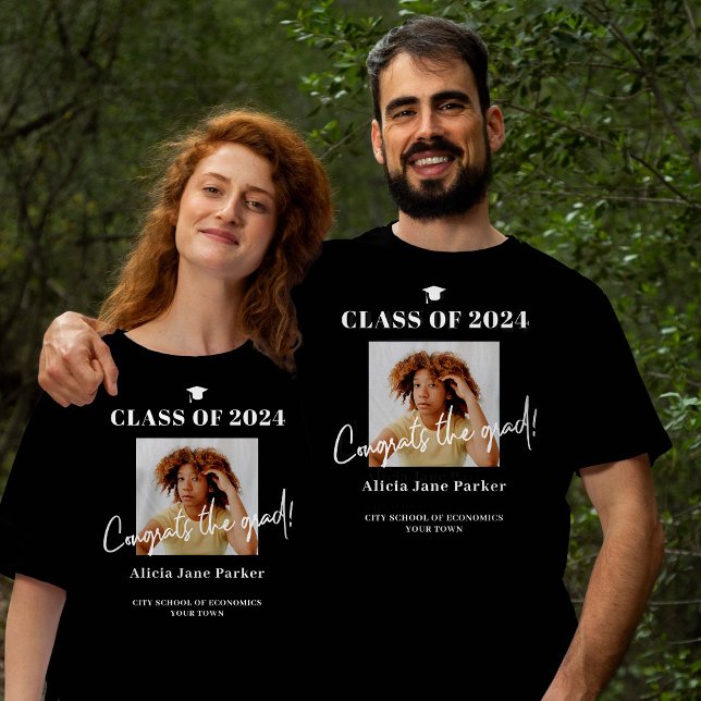T-shirt Classe de 2023 photo galats de troisième cycle gra (Man and woman t-shirt can be purchased separately!)